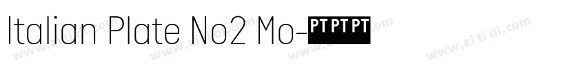 Italian Plate No2 Mo字体转换